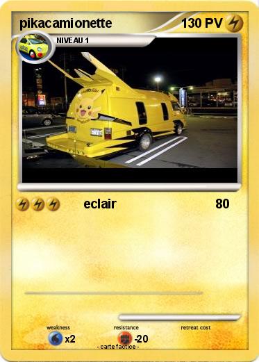 Pokemon pikacamionette