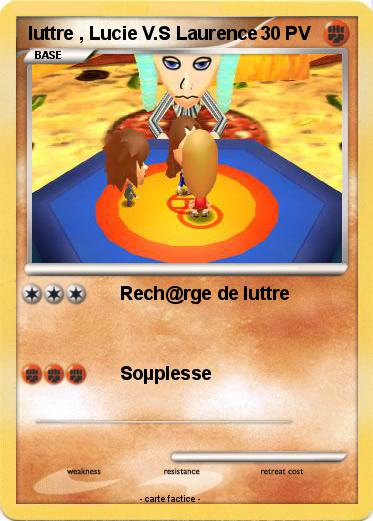 Pokemon luttre , Lucie V.S Laurence
