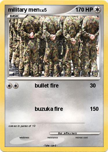 Pokemon military men