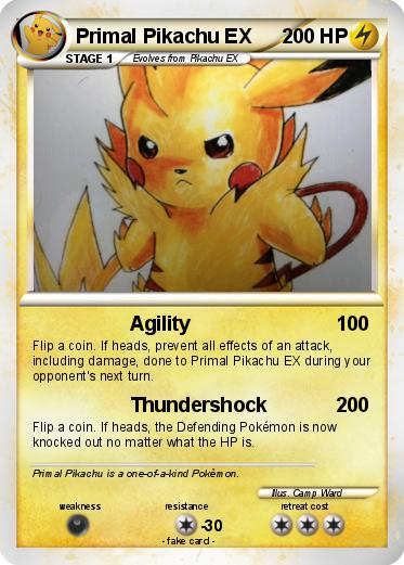 Pokemon Primal Pikachu EX