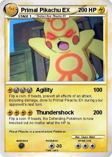 Pokemon Primal Pikachu EX