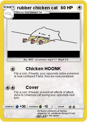 Pokemon rubber chicken cat