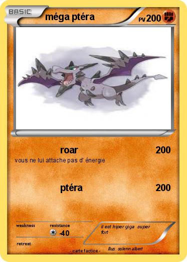 Pokemon méga ptéra