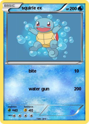 Pokemon squirle ex