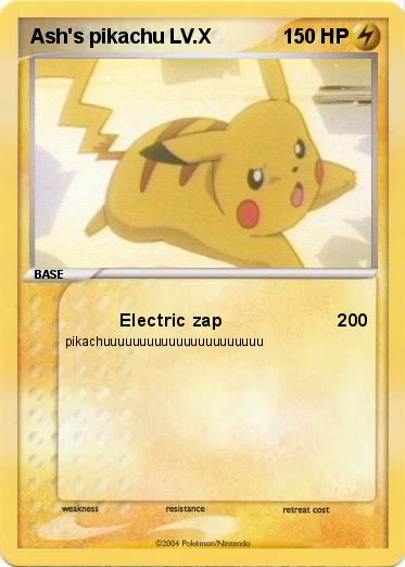 Pokemon Ash's pikachu LV.X