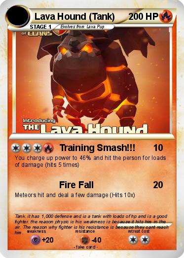 Pokemon Lava Hound (Tank)