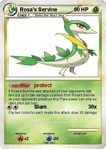 Pokemon Rosa's Servine