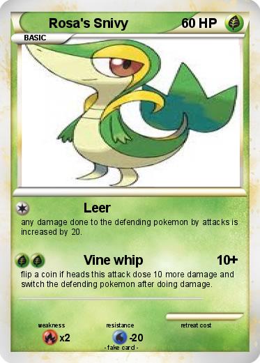 Pokemon Rosa's Snivy