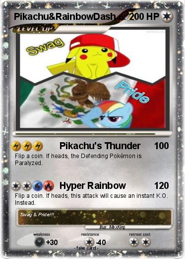 Pokemon Pikachu&RainbowDash