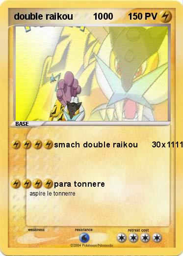 Pokemon double raikou        1000