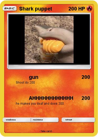 Pokemon Shark puppet