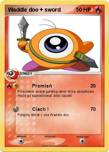 Pokemon Waddle doo + sword