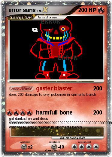 Pokemon error sans
