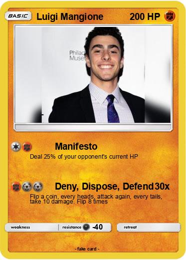 Pokemon Luigi Mangione