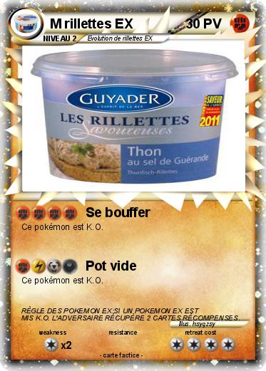 Pokemon M rillettes EX