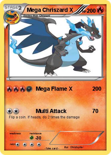Pokemon Mega Chriszard X