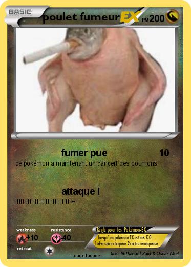 Pokemon poulet fumeur