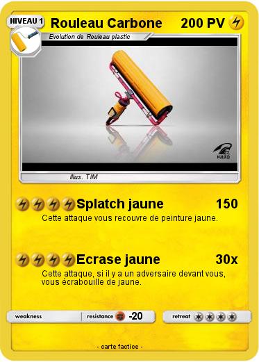 Pokemon Rouleau Carbone
