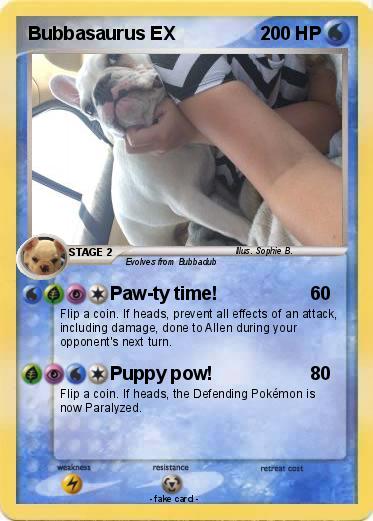 Pokemon Bubbasaurus EX