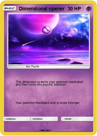 Pokemon Dimensional opener