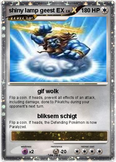 Pokemon shiny lamp geest EX