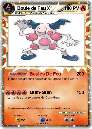 Pokemon Boule de Feu X