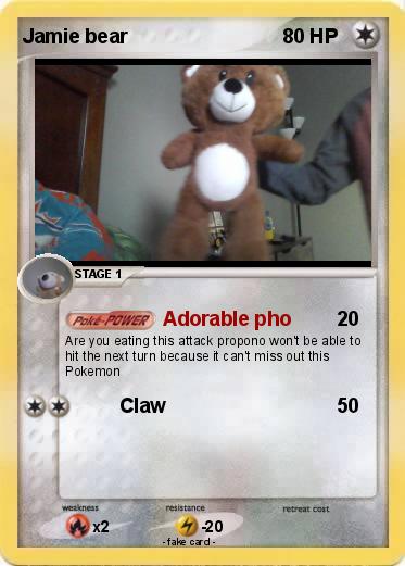 Pokemon Jamie bear