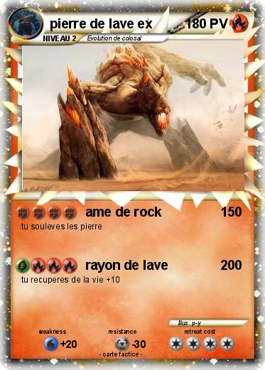 Pokemon pierre de lave ex