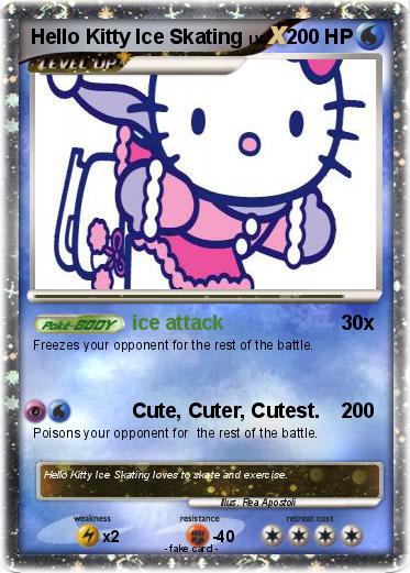 Pokemon Hello Kitty Ice Skating