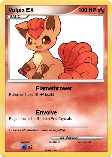 Pokemon Vulpix EX
