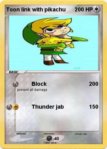 Pokemon Toon link with pikachu