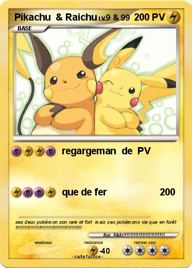 Pokemon Pikachu  & Raichu