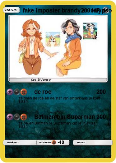 Pokemon fake imposter brandy en calypso