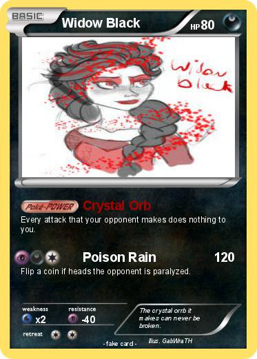Pokemon Widow Black