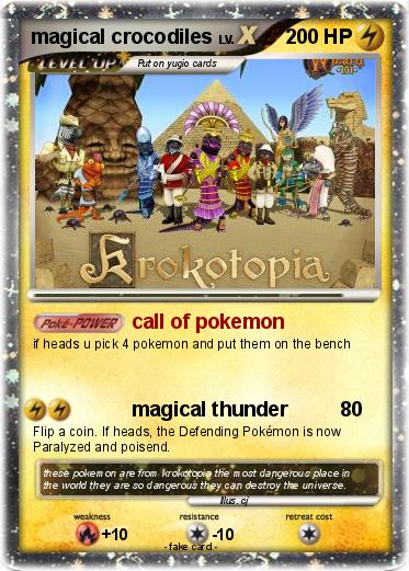 Pokemon magical crocodiles