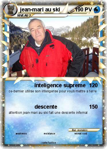 Pokemon jean-mari au ski