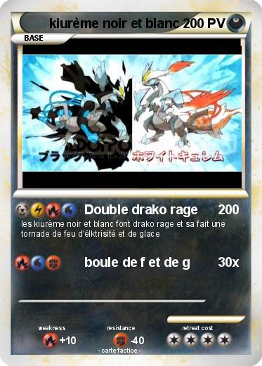 Pokemon kiurème noir et blanc