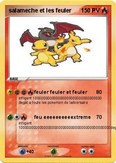 Pokemon salameche et les feuler