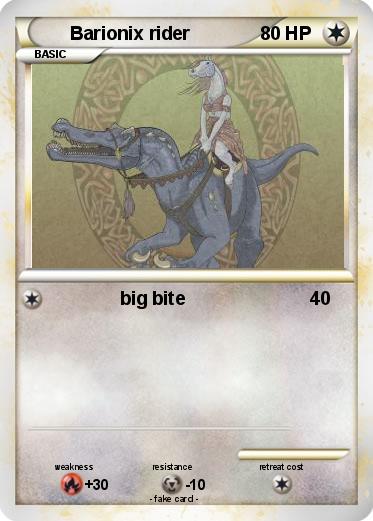 Pokemon Barionix rider