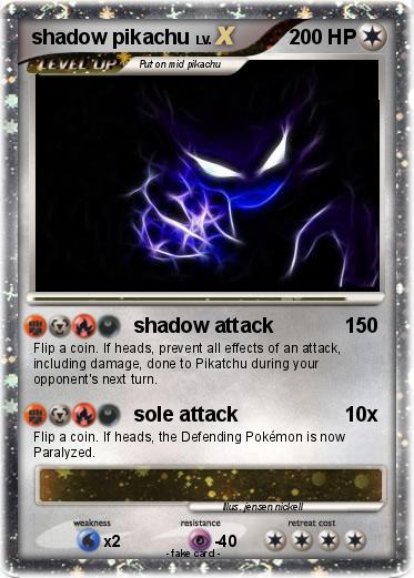 Pokemon shadow pikachu