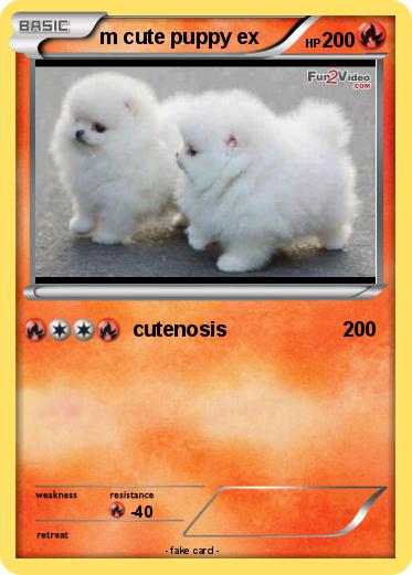 Pokemon m cute puppy ex