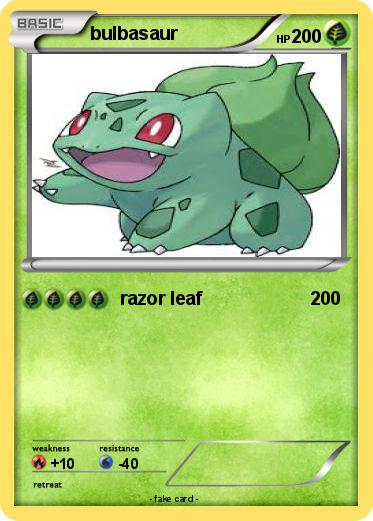 Pokemon bulbasaur