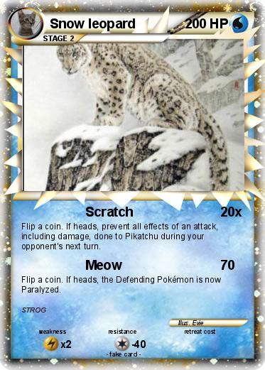 Pokemon Snow leopard