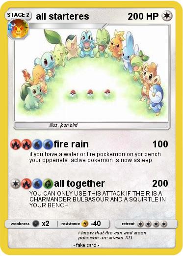 Pokemon all starteres