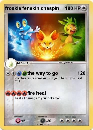 Pokemon froakie fenekin chespin