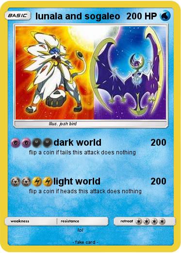 Pokemon lunala and sogaleo