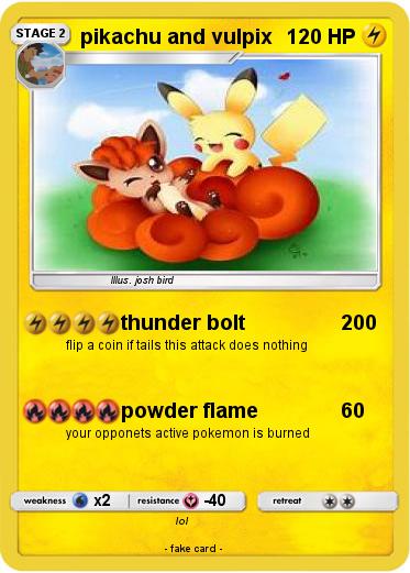 Pokemon pikachu and vulpix