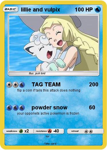 Pokemon lillie and vulpix