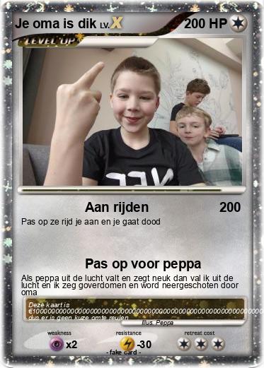 Pokemon Je oma is dik