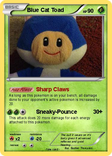 Pokemon Blue Cat Toad